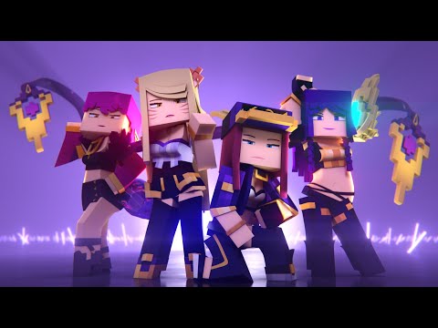 EnchantedMob : K/DA - POP/STARS Minecraft Music Video