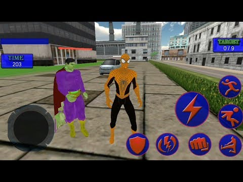 Spider Hero Vs Superhero & City Gangster | Spider Superhero city rescue missions - Android GamePlay