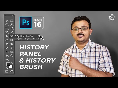 History Panel and History Brush in Photoshop | Adobe Photoshop tutorial for beginners | Class 16