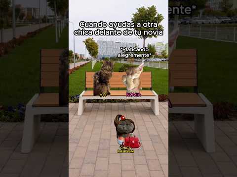 Cuando ayudas a otra chica delante de tu novia 😂 #humor #noviatoxica #funnyvideos