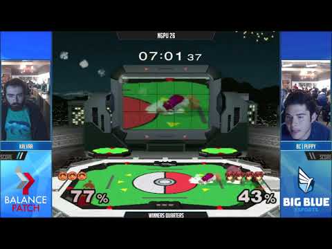 NGPU 26 SSBM - Kalvar (Marth) vs. Puppy (Ice Climbers) - Melee WQF