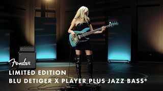 Video thumbnail for Exploring the Limited Player Plus x Blu DeTiger Jazz Bass® | Fender Artist Signature | Fender by Fender