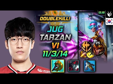 Vi Jungle Build Tarzan Divine Sunderer Conqueror - LOL KR Master Patch 13.15