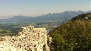 preview picture of video 'Burgruine Falkenstein in Pfronten im Allgäu /  Falcon Stone Castle in Bavaria/Germany'