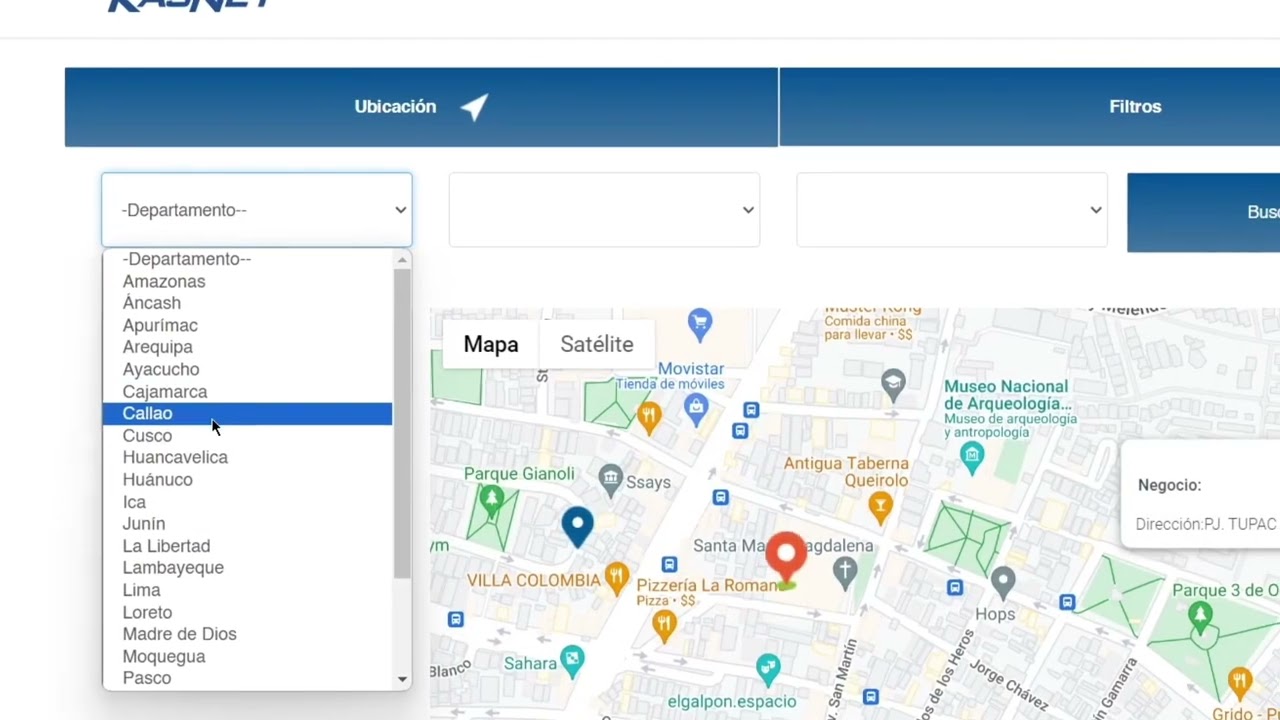 Ubica tu agente KasNet más cercano, en menos de un minuto 🇵🇪