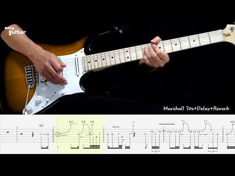 Pink Floyd - Comfortably Numb Guitar Solo Lesson(Slow Tempo)