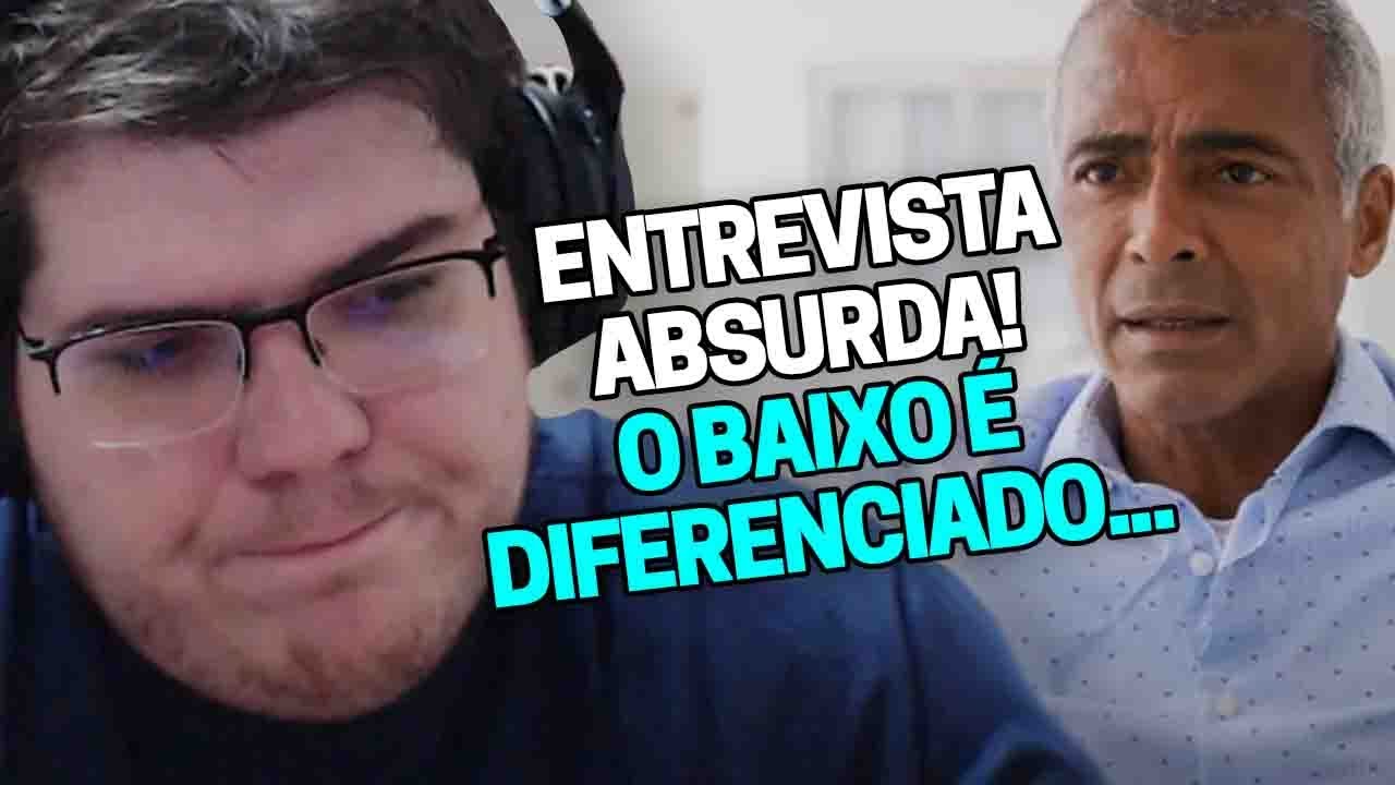CASIMIRO REAGE: ENTREVISTA COM ROMÁRIO, O CARA! | Cortes do Casimito
