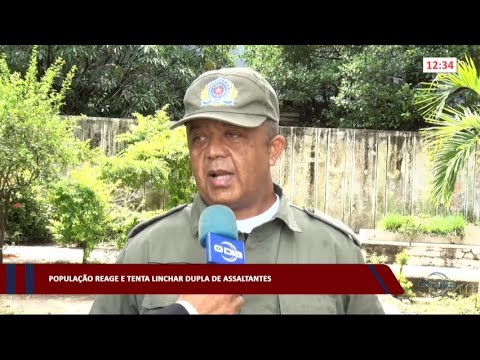 População reage e tenta linchar dupla de assaltantes 25 01 2023