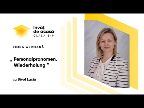 Limba germană; cl.VIII-a; "Personalpronomen  Wiederholung"