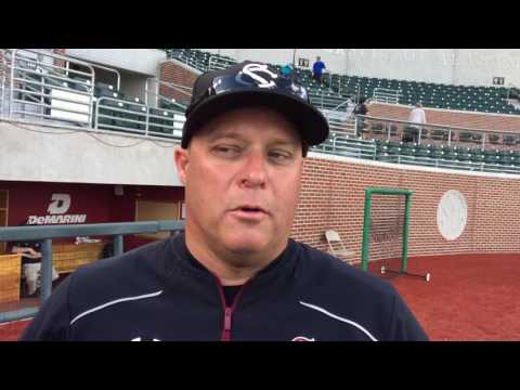 Chad Holbrook after 9-7 victory over Alabama