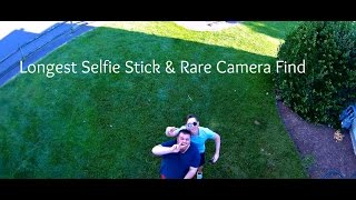 WORLDS LONGEST DIY SELFIE STICK & RARE CAMERA FIND! Vlog