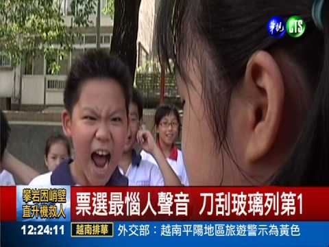 10大惱人聲音 "刀刮玻璃"最刺耳