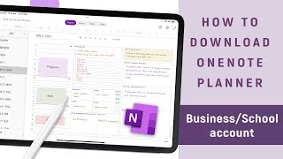 How to download OneNote Planner with a Business/Work/School account