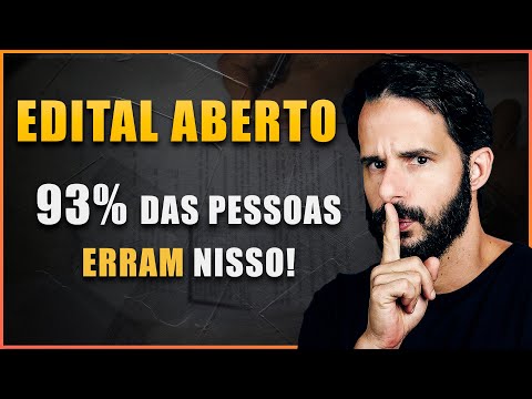 COMO ESTUDAR LOGO APÓS A ABERTURA DO EDITAL