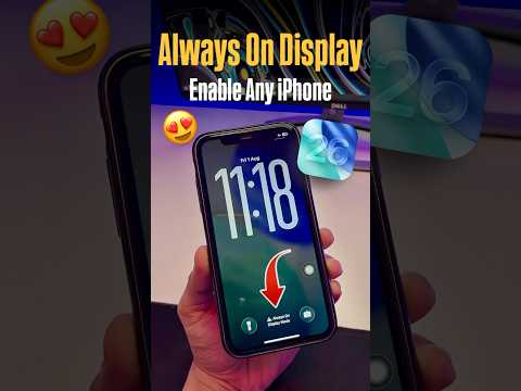 iOS 26 Always On Display Enable Any iPhone #shorts #shortvideo #ios26 #ios26features