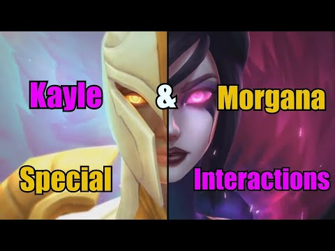 Kayle vs Morgana ! (Fight of Sisters) Special Interactions!