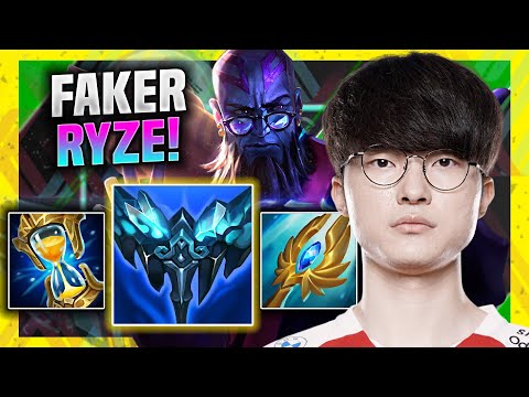 FAKER BRINGS BACK HIS ICONIC RYZE! - T1 Faker Plays Ryze Mid vs Lucian! | Season 11