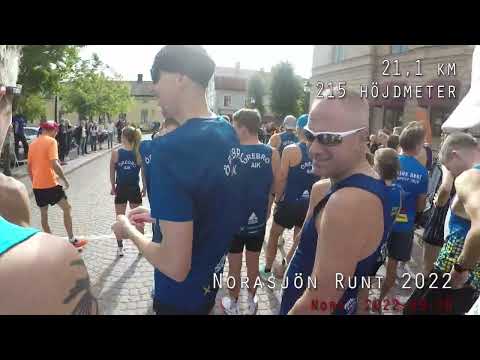 Norasjön Runt 2022 - 21,1 km (Löparperspektiv)