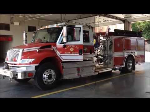 NASHVILLE FIRE DEPARTMENT, STATION 9, WALK AROUND OF "THE RAT PACK" ENGINE 5, IN NASHVILLE, TN.