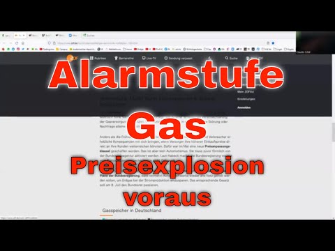 Alarmstufe Gas - Gaspreis kann bald explodieren - Robert Habeck ruft die 2.Stufe des Notfallplan aus