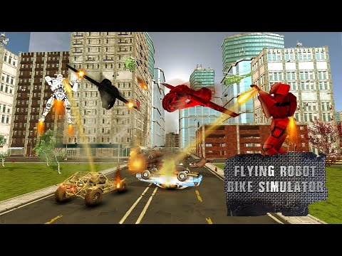 Flying Robot Bike Simulator Video