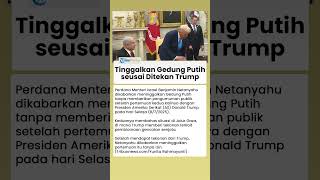 Netanyahu Tinggalkan Gedung Putih Tanpa Konferensi Pers seusai Ditekan Trump, Ada Apa?