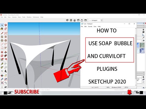 Tensile structure in Sketchup 2020