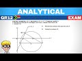 Analytical Geometry Grade 12 Exam Question