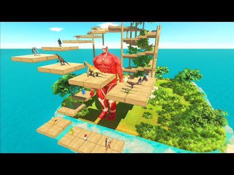 Deadly FPS Parkour Around Colossal Titan - Animal Revolt Battle Simulator
