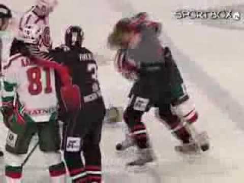 Hockey Fight Brutal Knockout in KHL Svitov vs Emelin