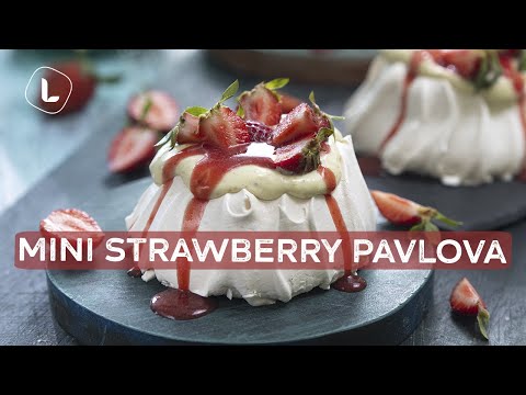 Mini Strawberry Pavlova | Food Channel L Recipes