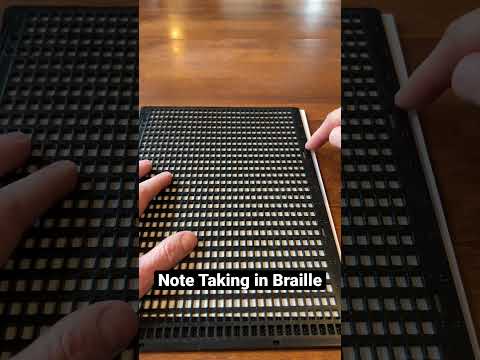 Full Page Slate & Stylus #blind #braille #notes #writing