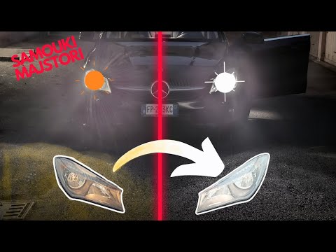 Mercedes CLA How To Replace Headlight Bulb | Zamena Sijalica
