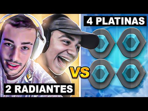 2 RADIANTES vs 4 PLATINAS  FT. @tteuwfps | Quase foi de virada!