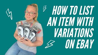 How To List An eBay Item With Variations || Walkthrough on Listing Multiple Sizes & Quantities