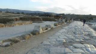 preview picture of video 'Sepphoris, Zippori, Israel - the Cardo (main street, North-South) function as the second century AD'