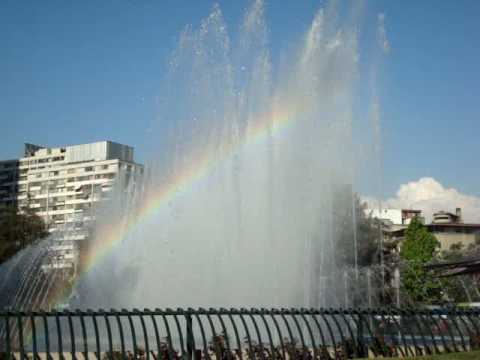 Fonte na Plaza de la Aviacion - Santiago - Chile