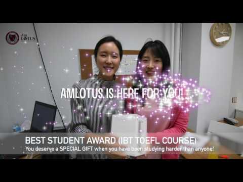 Amlotus Student Award - Learning English In New York - iBT TOEFL