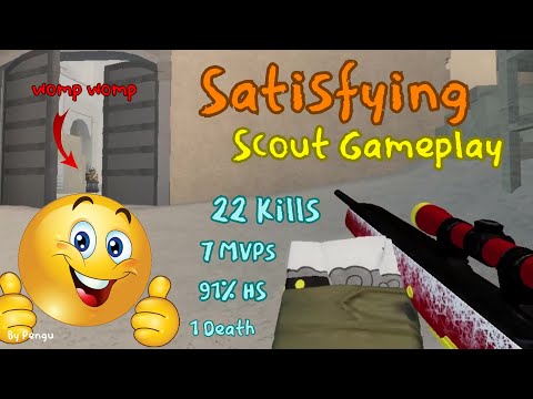 Satisfying Scout Gameplay (22 kills, 7 MVPs) (Roblox Counter Blox)