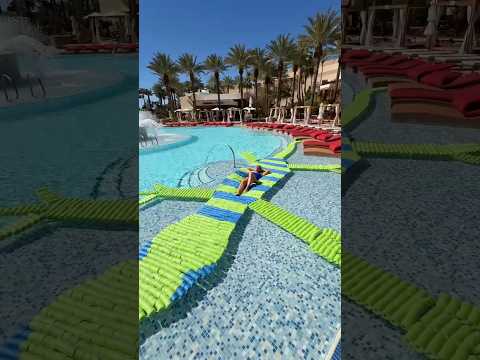 It loves swimming 🙂‍↕️🦎 #craft #diy taking my giant 40 ft pool noodle lizard swimming