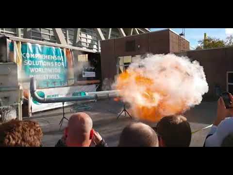 Combustible Dust Explosion Slow Motion  Demo