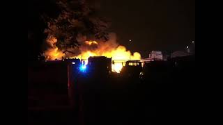 10/10/21 Tow yard fire Visalia, Ca.