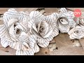 How To Make FLOWERS Out Of BOOK PAGES Budget Friendly DIY Ashleigh Lauren