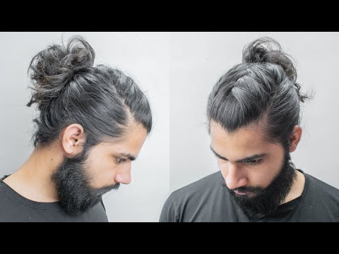 A Viking Bun? - Unique Looking French Braid Man Bun