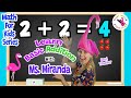 Learn Basic Addition Kindergarten With Ms Miranda Math For Kids FWF