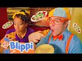 Blippi And Meekah Pizza Brunch Date Food Fun Play Kids TV Show Educational Videos For Kids