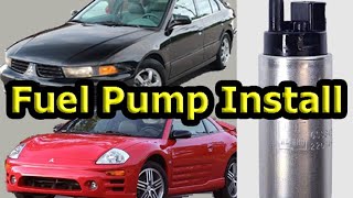 Installing a Walbro 255 hp Fuel pump in an Eclipse or Galant.