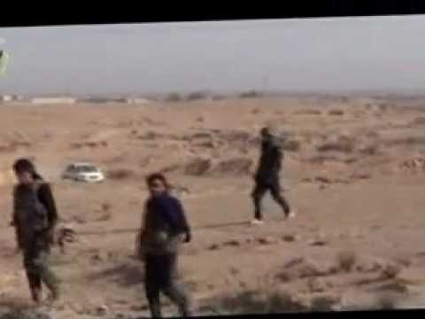 انتشار عناصر لواء جعفر الطيار في محيط المدفعية في مدينة الميادين في محافظة دير الزور