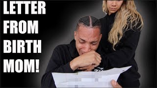 READING LETTER FROM MY BIRTH MOTHER FOR MY BIRTHDAY! (VERY EMOTIONAL)