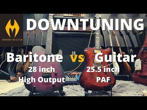 Guitar Myths: Do you need a Baritone to play Down-tuned metal / How to play down-tuned on 25.5 inch